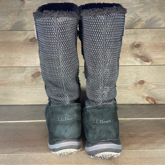 Ll bean snowfield Womens size 6.5 boots black waterproof lined tek 2.5 shoes - Picture 4 of 8